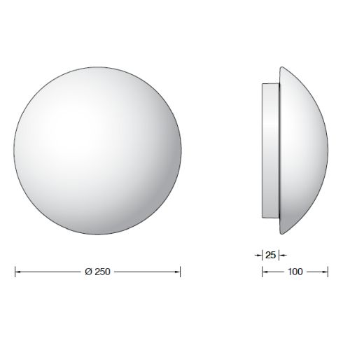 24028K3 LED-Decken-/ Wandleuchte