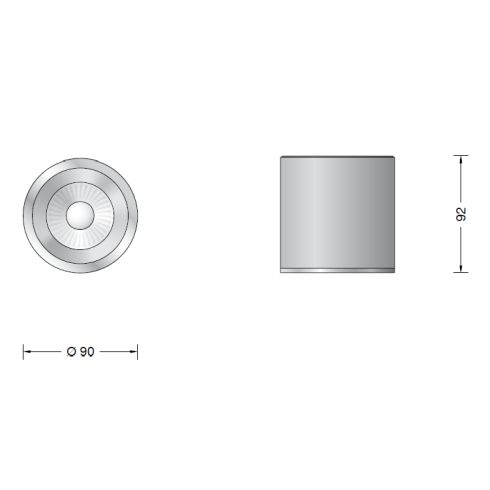 50931.4K3 - STUDIO LINE LED-Deckenleuchte, messing