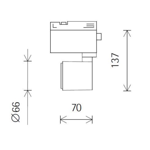 73298.000 POLLUX schwarz LED-Fluter für ERCO-3-Ph.-System