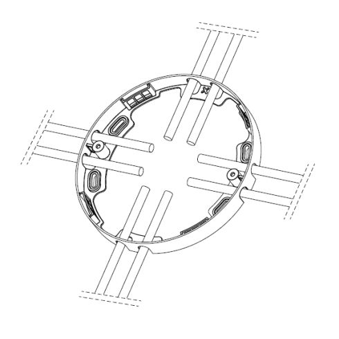 Zubehör - 13644W Montagerahmen, weiß