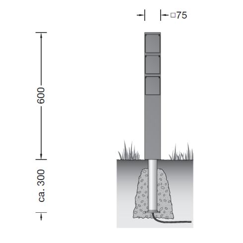 Zubehör - 70705 Anschlusssäule