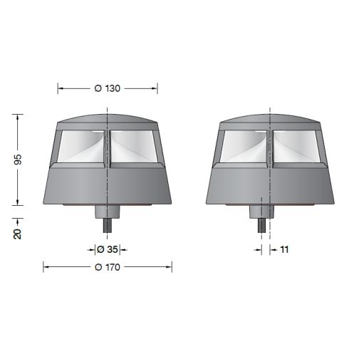 84753AK3 Bodenaufbauleuchte, silber