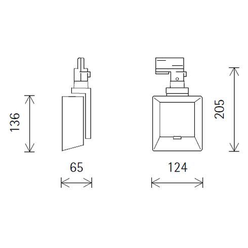 73944.000 LIGHT BOARD weiß LED-Fluter für ERCO-3-Ph.-System