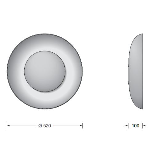 51219.4K3 - STUDIO LINE LED-Wandleuchte, messing