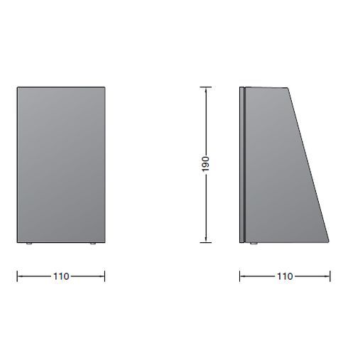 33814AK3 Wandleuchte, silber