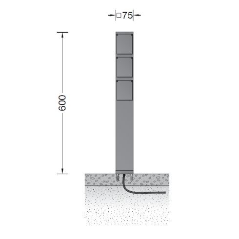 Zubehör - 70709 Anschlusssäule