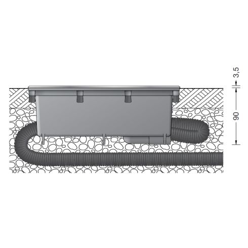 84091K3 LED-Bodeneinbauleuchte, asymmetrisch