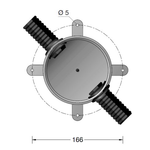 Zubehör - 10781 Einbaugehäuse für BEGA-Leuchten