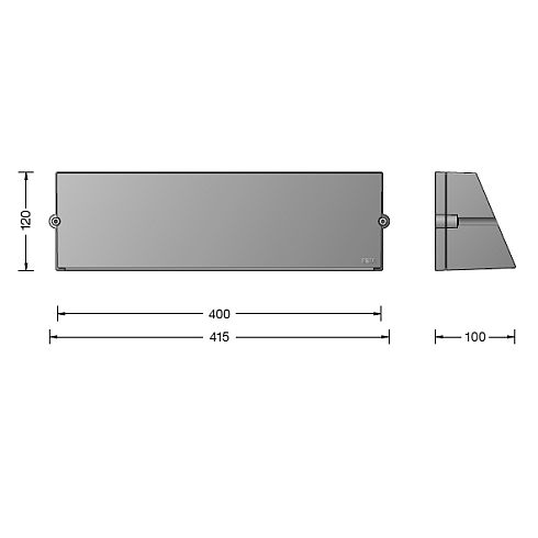 24373 LED-Wandleuchte, grafit