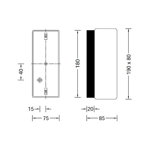 33563K3 RECHTECK Wand-/ Deckenleuchte - Lichtbaustein®