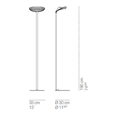 Sestessa terra LED-Stehleuchte, weiß