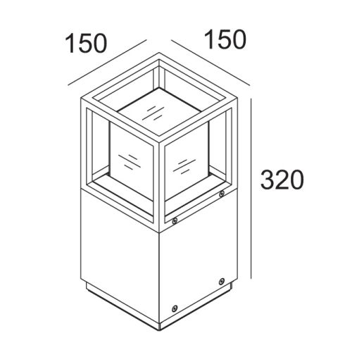 MONTUR S P 30 LED-Pollerleuchte, schwarz