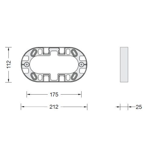 Zubehör - 13640A Montagerahmen, silber