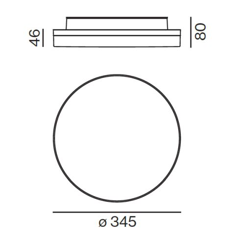 SONO 350 SURFACE D Decken-/ Wandanbauleuchte