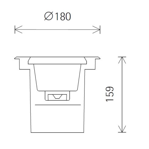 33409.000 TESIS Uplight Bodeneinbauleuchte