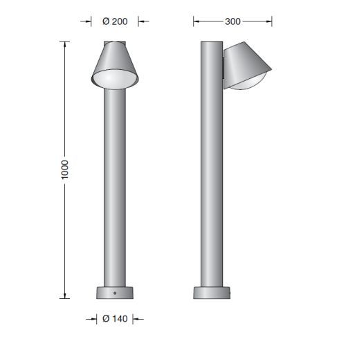 84073BK3 Garten- und Wegeleuchte, bronze