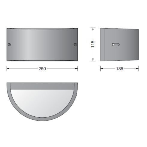 33334AK3 LED-Wandleuchte, silber