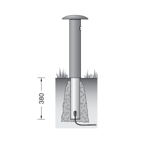85217A - Smart Garten- und Wegeleuchte, silber