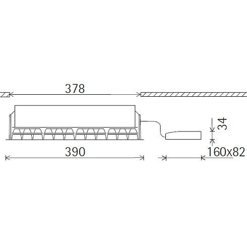86691.000 COMPAR schwarz Einbaudownlight