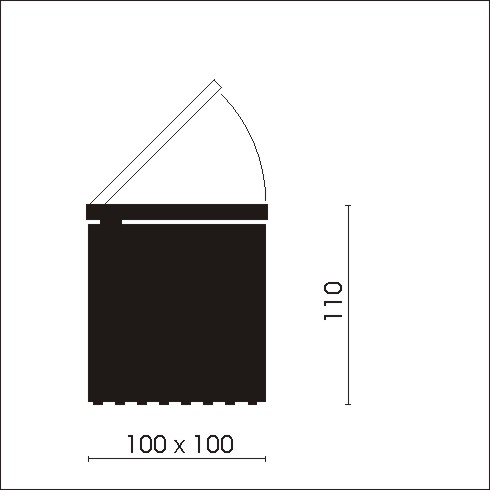 Cuboled pentacolore LED-Tischleuchte, fünffarbig