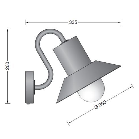 31016K3 LED-Außenwandleuchte