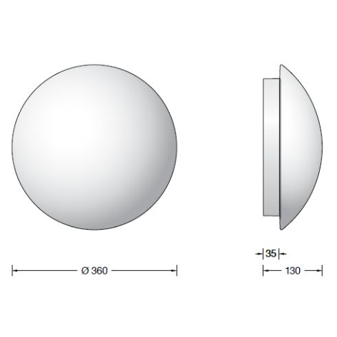 24030K3 LED-Decken-/ Wandleuchte