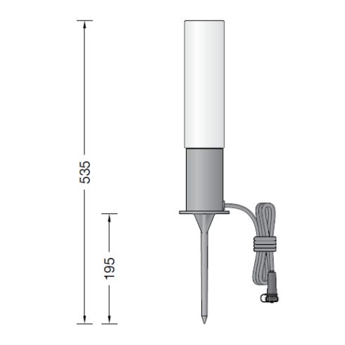 84919K3 - BEGA UniLink Ortsveränderliche Gartenleuchte, grafit