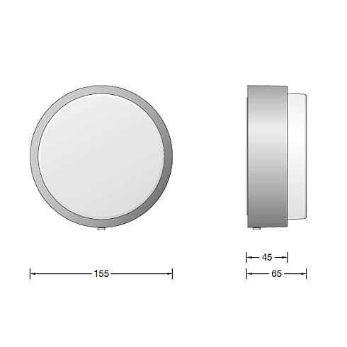 33534AK3 LED-Decken-/ Wandleuchte, silber