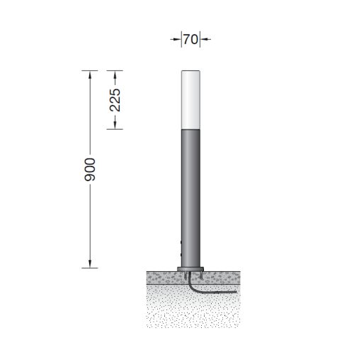 77236BK3 Garten- und Wegeleuchte, bronze