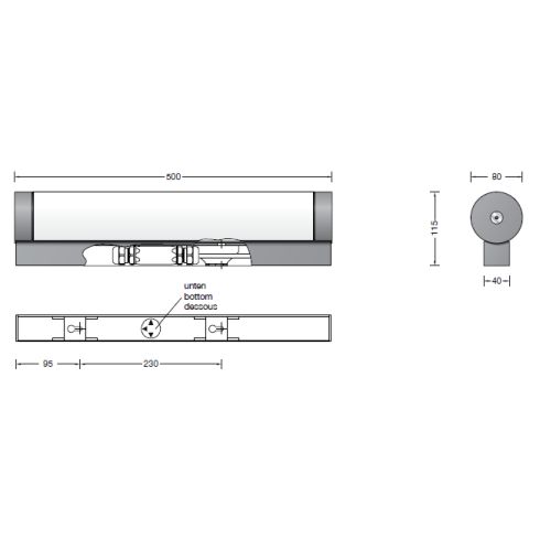 24590K3 LED-Wandleuchte, grafit