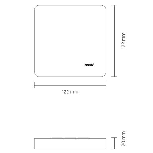 Cubic 36 ON LED-Deckenleuchte 2700K