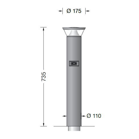 85333AK3 - Smart Garten- und Wegeleuchte, silber