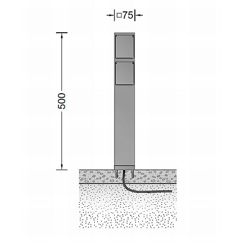 Zubehör - 70706 Anschlusssäule