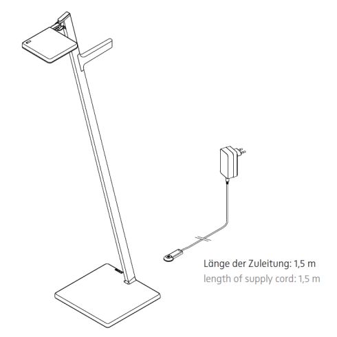Roxxane Leggera 101 CL SET LED-Stehleuchte 2700K, schwarz