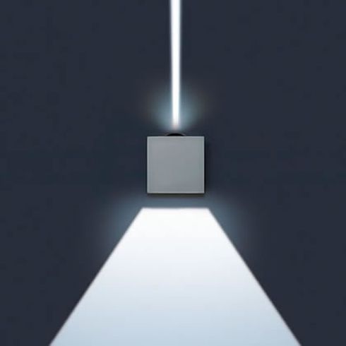 LIFT grau LED-Wandanbauleuchte