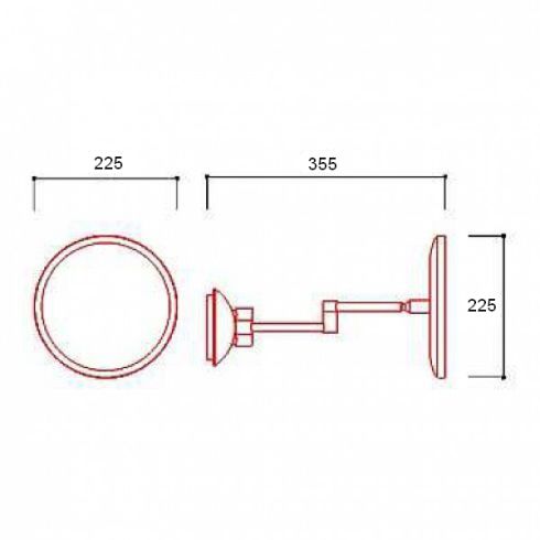 SHAVER LED 3 Kosmetikspiegel