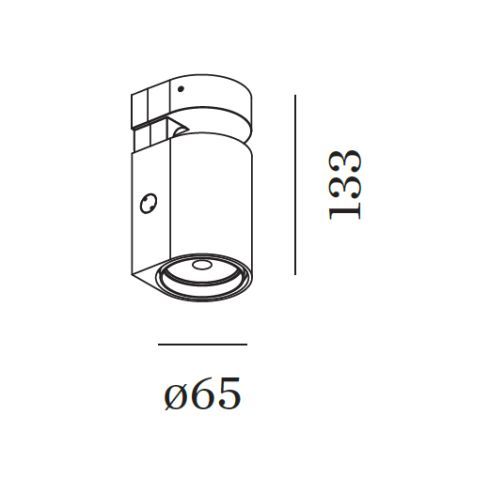 SQUBE ON BASE 2.0 2700K LED-Deckenstrahler, weiß
