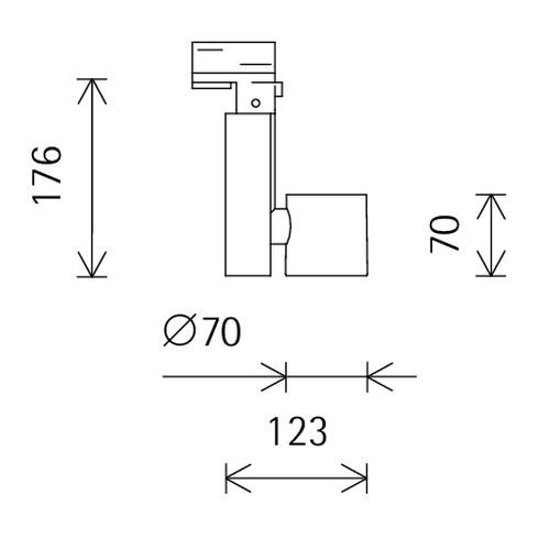 71082.000 OPTEC silber Fluter für ERCO-3-Ph.-System