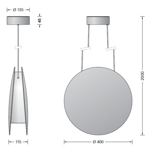 50914.4K3 - STUDIO LINE LED-Pendelleuchte, messing