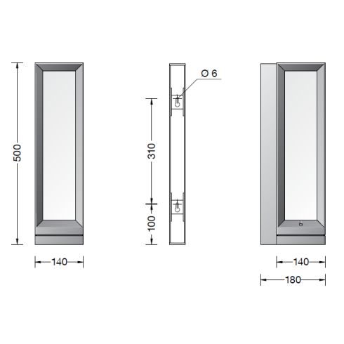 24505K3 LED-Wandleuchte, grafit