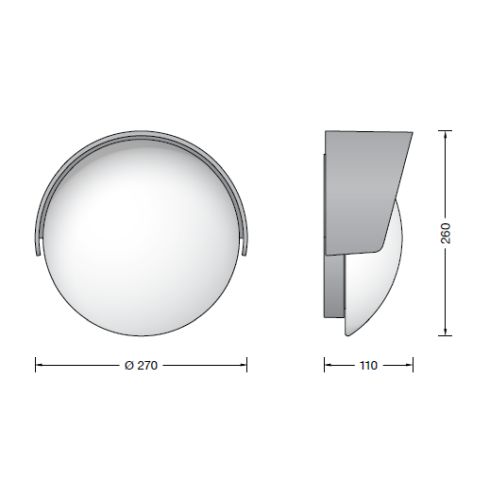 31053K3 LED-Wandleuchte, grafit