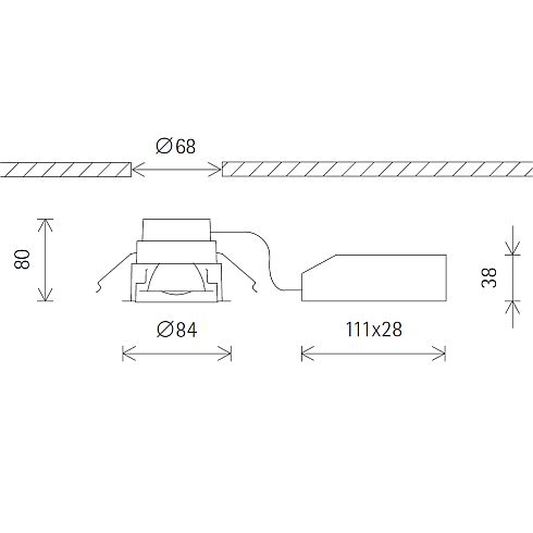 87831.000 STARPOINT Deckeneinbau-Downlight