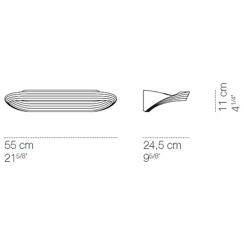 Sestessa maxi LED LED-Wandleuchte, weiß