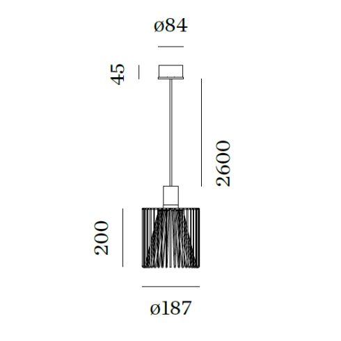 WIRO 1.8 Pendelleuchte, rost