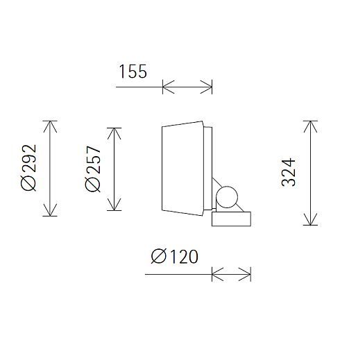 34628.000 KONA LED-Linsenwandfluter