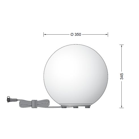 84826K3 - BEGA UniLink Ortsveränderliche Gartenleuchte, grafit