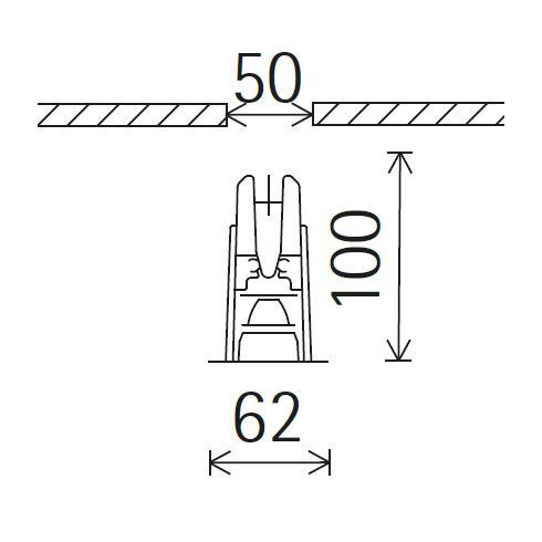 86691.000 COMPAR schwarz Einbaudownlight