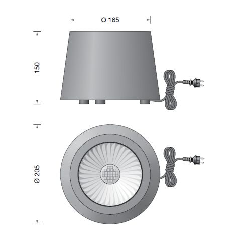 84831K3 - BEGA UniLink Ortsveränderlicher Bodenaufbauscheinwerfer, grafit