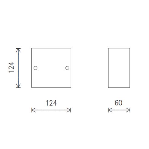 33365.000 KUBUS LED-Wandleuchte - Bodenfluter