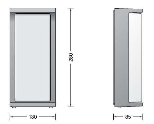 24343AK4 Wandleuchte, silber